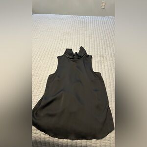 Vince Camuto Black Top with Ruffled Detail